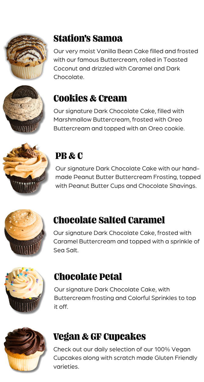 Seasonal cupcake flavors at Bakehouse46